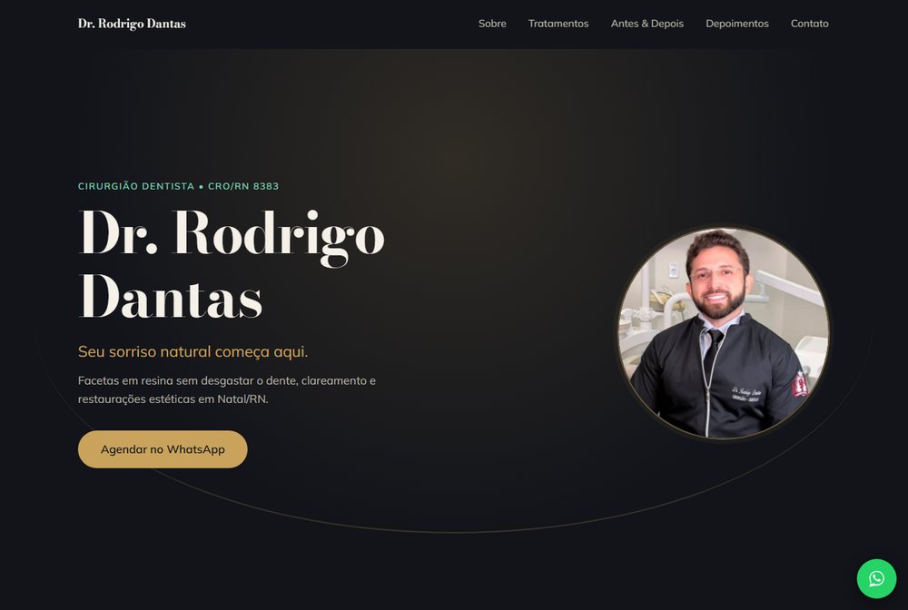 Página feita para consultório de odontologia
